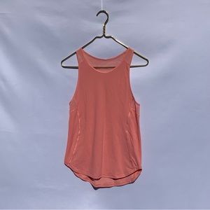 Lululemon Sculpt Tank II Light Lava Style W1NAWS Peach Mesh Tank Top Size 2